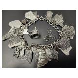 Sterling Silver Charm Bracelet