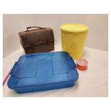 Tupperware canister, lunch box