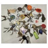 Keys and Key Rings, padlock & keys