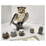 Owls, Italy, Pewter, ceramic