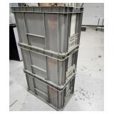 Heavy Duty Plastic Totes (3)