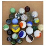 Vtg Large Shooter Size Marbles