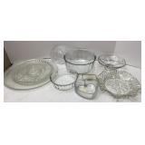 Clear Glass Serving & Decor Pieces