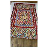 Vtg Yo-Yo Quilt 46.5x81