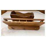 Wooden Shelf & Magazine Rack