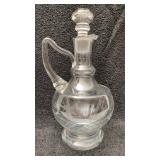 Etched Glass wine decanter