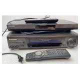 Samsung Blue Ray player & Panasonic VHS player