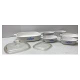 Corningware Corn Flower 6pcs with 2 damaged lids