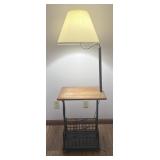 Lamp Side Table With Magazine Rack