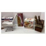 Cherry Pitter, Chopper, Chop Wizard & Knife Block