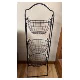 Metal Basket with Rack