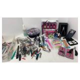 Nail polish, dryer and clippers & scissors