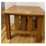 Solid Oak End Table