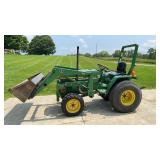 John Deere 770 Diesel Tractor with Front Loader