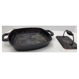 Emeril Cast Iron Square Skillet & Bacon Press