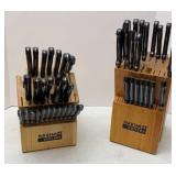 (2) Six Star Knife Blocks & Knives