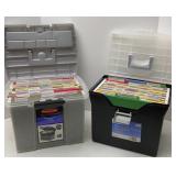 (2) Plastic File Boxes