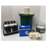 4-Slice Toaster, (2) Hand Mixers, Ice Cream Maker