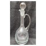 Etched Wine Decanter
