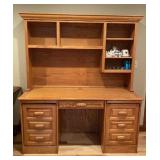 Solid Oak Computer Desk