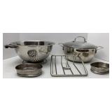 Stainless Steel colander, Cuisinart Lidded Bowl