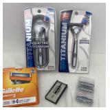 Unopened razors and replacement blades