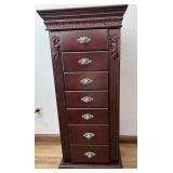Mahogamy Jewelry Armoire