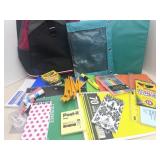 Back To School Supplies- Red & Black Backpack New