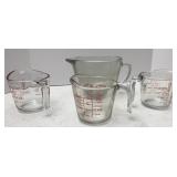 Anchor Hocking Glass measuring cups