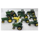 12 John Deere Tractor Metal Toys