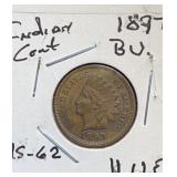 1897 Indian Cent BU (MS-62)