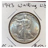 1943 Walking Liberty Half Dollar Coin (MS-63)