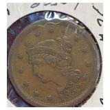 1852 Large Cent (F-12)