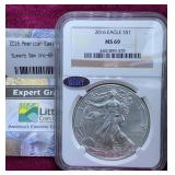2016 NGC American Silver Eagle