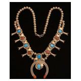 Bi-Color Squash Blossom Necklace