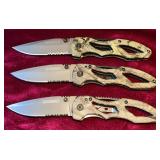 (3) Guidesman Locking Blade Knives