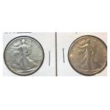 1936 Walking Liberty Silver Halves