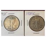 1935 & 1935-S Walking Liberty Silver Halves