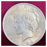 1924 Peace Silver Dollar