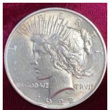 1922 Peace Silver Dollar