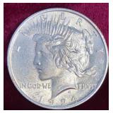 1924 Peace Silver Dollar