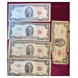 1953 & 1963 Red Seal $2 Bills