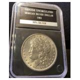 PCS Uncirculated 1901-O Morgan Silver Dollar
