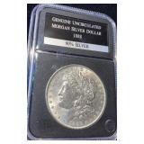 PCS Uncirculated 1888 Morgan Silver Dollar