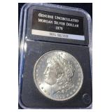 PCS Uncirculated 1879-S Morgan Silver Dollar