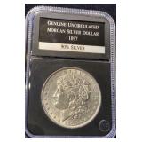 PCS Uncirculated 1897 Morgan Silver Dollar