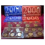 2000-P & 2000-D (2) Uncir Coin Sets