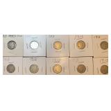 1913 Barber Silver Dimes