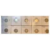 1916 Barber Silver Dimes