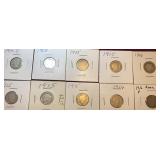 1914-D, 1915 & 1916 Barber Silver Dimes